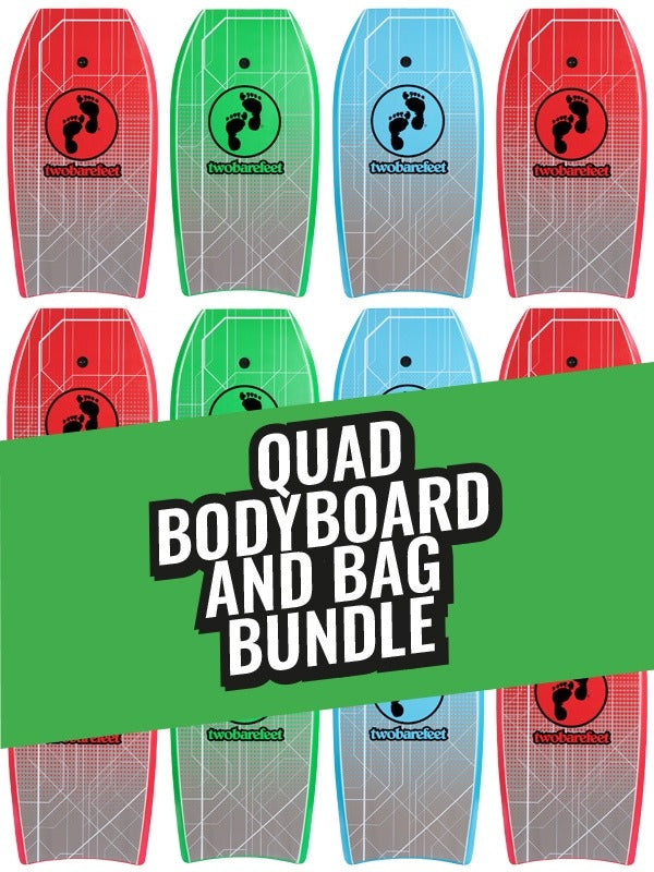 Two Bare Feet Space Quad Bodyboard and Bag Bundle (Choice of 33", 37", 41", 42", 44")