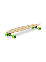 Two Bare Feet "The Chuck" 44in Bamboo Series Longboard Skateboard Complete (Green Wheels)