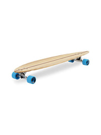 Two Bare Feet "The Chuck" 44in Bamboo Series Longboard Skateboard Complete (Blue Wheels)