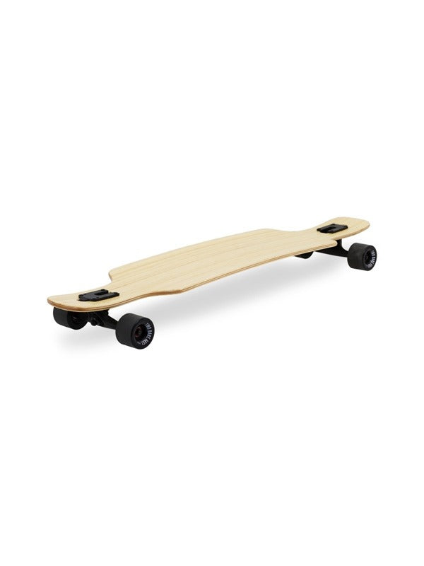 Two Bare Feet "The Parker" 42.5in Bamboo Series Longboard Skateboard Complete (Black Wheels)