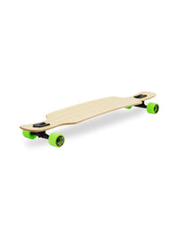 Two Bare Feet "The Parker" 42.5in Bamboo Series Longboard Skateboard Complete (Green Wheels)