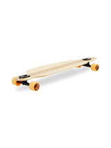 Two Bare Feet "The Duke" 41in Bamboo Series Longboard Skateboard Complete (Orange Wheels)