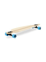 Two Bare Feet "The Duke" 41in Bamboo Series Longboard Skateboard Complete (Blue Wheels)