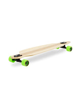 Two Bare Feet "The Duke" 41in Bamboo Series Longboard Skateboard Complete (Green Wheels)