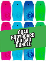 Two Bare Feet Lagoon Quad Bodyboard and Bag Bundle (Choice of 33", 37", 41", 42", 44")