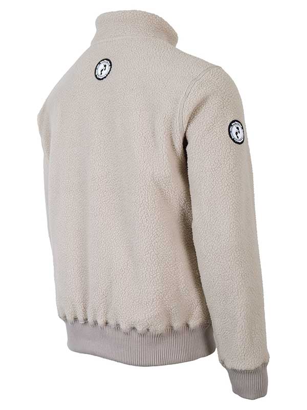 Unisex Sweater Fleece Jacket (Beige)