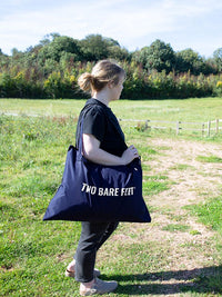 Two Bare Feet Weatherproof Tote Bag (Marine Blue)