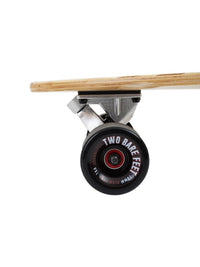 Two Bare Feet "The Chuck" 44in Bamboo Series Longboard Skateboard Complete (Black Wheels)