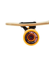Two Bare Feet "The Parker" 42.5in Bamboo Series Longboard Skateboard Complete (Orange Wheels)