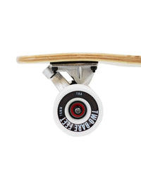 Two Bare Feet "The Larry" 39in Bamboo Series Longboard Skateboard Complete (White Wheels)