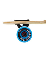 Two Bare Feet "The Hunter" 40in Bamboo Series Longboard Skateboard Complete (Blue Wheels)