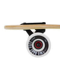 Two Bare Feet "The Hunter" 40in Bamboo Series Longboard Skateboard Complete (White Wheels)