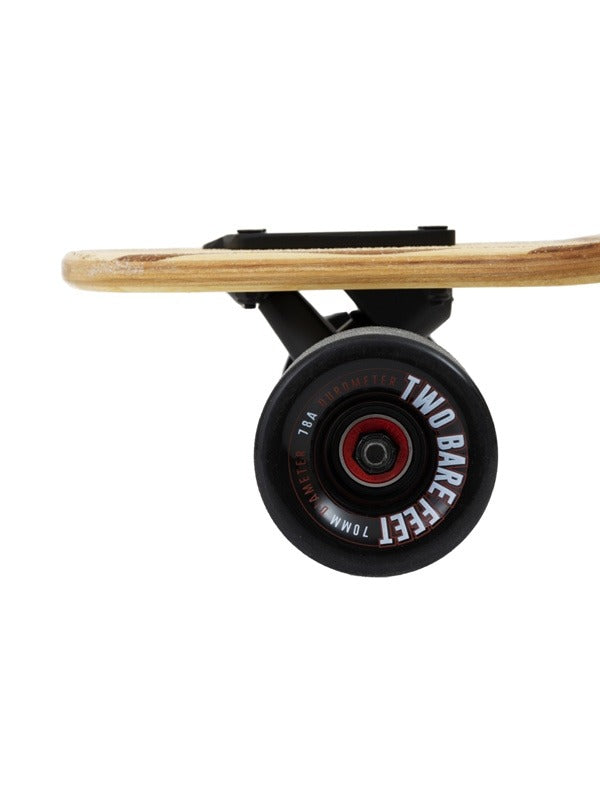 Two Bare Feet "The Austin" 36in Bamboo Series Longboard Skateboard Complete (Black Wheels)