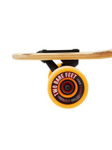 Two Bare Feet "The Austin" 36in Bamboo Series Longboard Skateboard Complete (Orange Wheels)