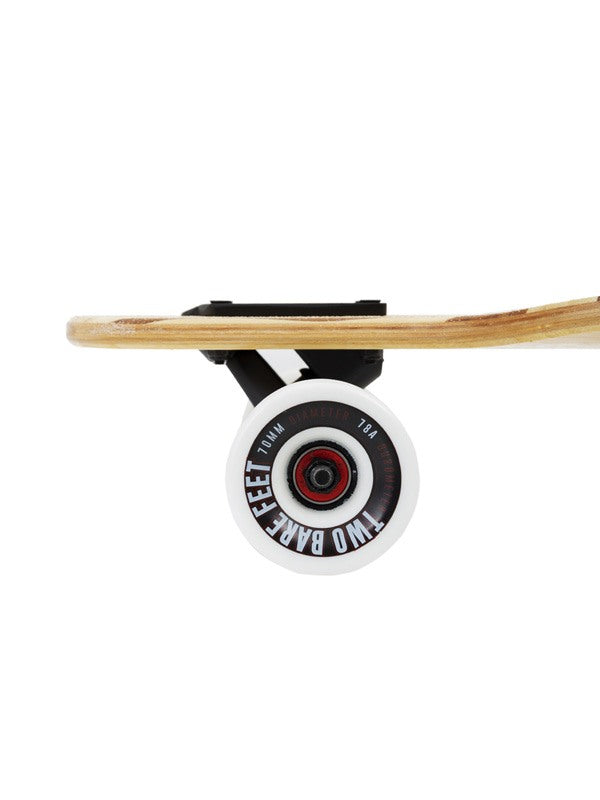 Two Bare Feet "The Austin" 36in Bamboo Series Longboard Skateboard Complete (White Wheels)