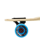 Two Bare Feet "The Duke" 41in Bamboo Series Longboard Skateboard Complete (Blue Wheels)