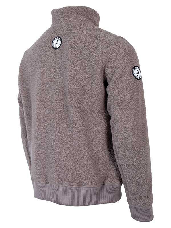 Unisex Sweater Fleece Jacket (Stone)