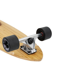 Two Bare Feet "The Chuck" 44in Bamboo Series Longboard Skateboard Complete (Black Wheels)