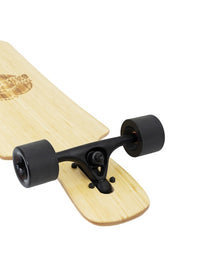 Two Bare Feet "The Parker" 42.5in Bamboo Series Longboard Skateboard Complete (Black Wheels)