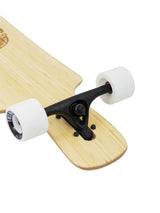 Two Bare Feet "The Parker" 42.5in Bamboo Series Longboard Skateboard Complete (White Wheels)