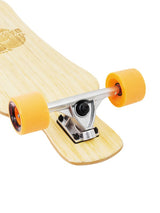 Two Bare Feet "The Larry" 39in Bamboo Series Longboard Skateboard Complete (Orange Wheels)