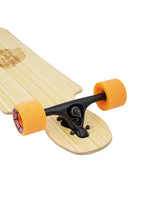 Two Bare Feet "The Hunter" 40in Bamboo Series Longboard Skateboard Complete (Orange Wheels)