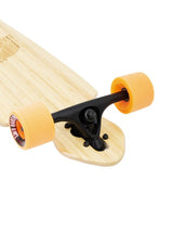 Two Bare Feet "The Duke" 41in Bamboo Series Longboard Skateboard Complete (Orange Wheels)