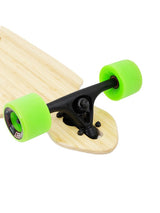Two Bare Feet "The Duke" 41in Bamboo Series Longboard Skateboard Complete (Green Wheels)