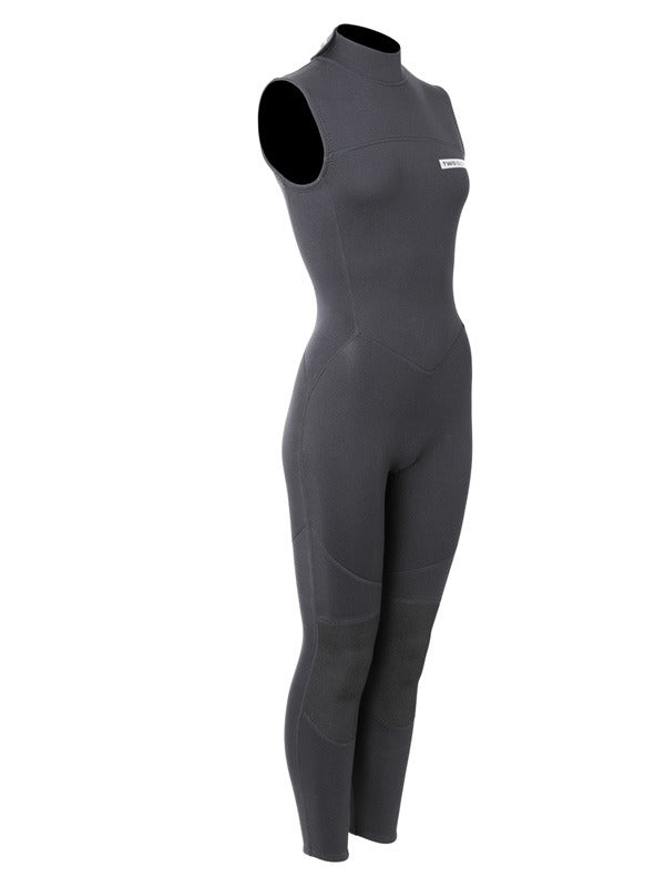 Two Bare Feet Thunderclap 2.5mm Womens Sleeveless Wetsuit (Black)-2XL Short Leg
