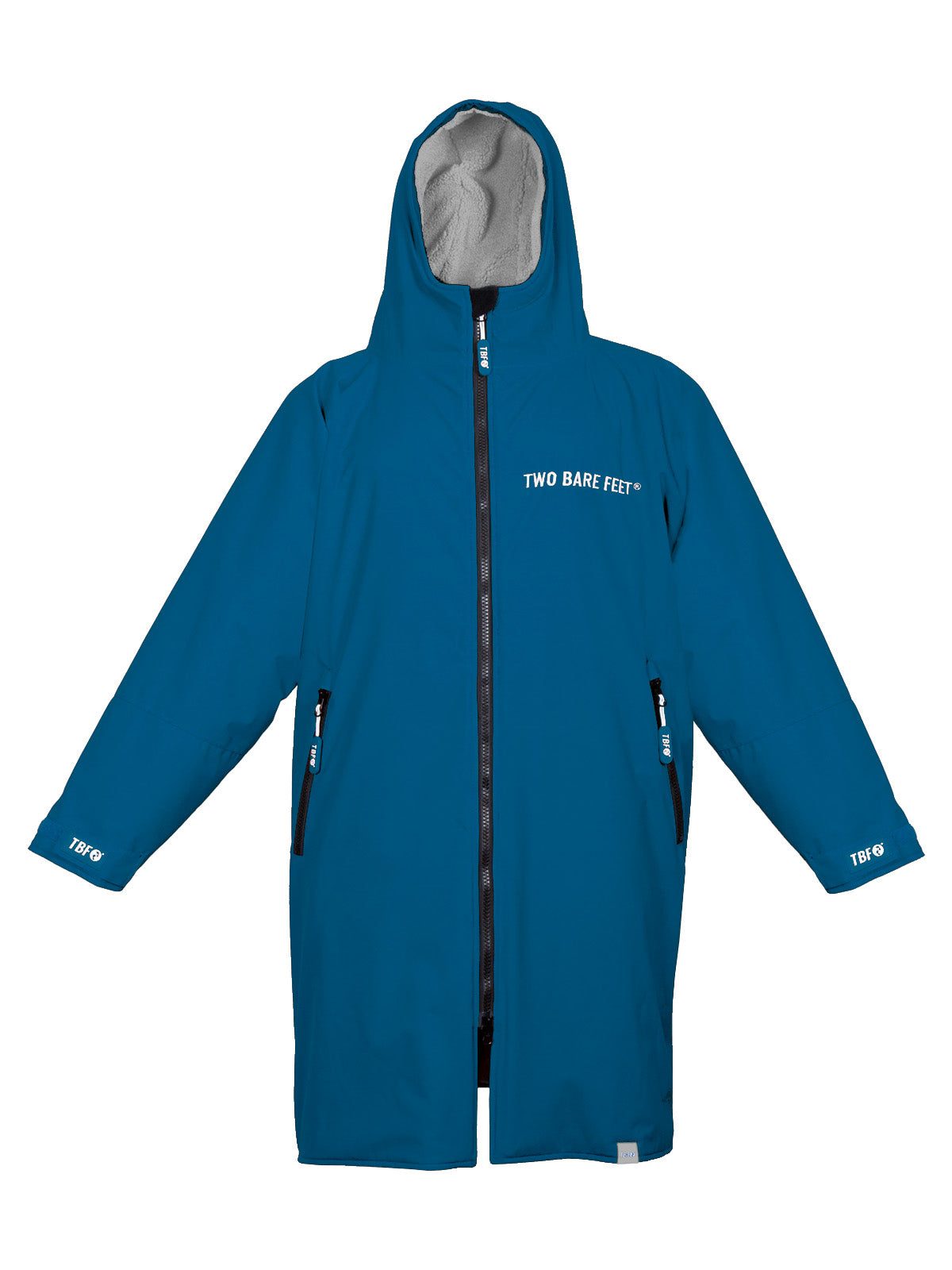 Kids Core Waterproof Changing Robe (Atlantic Blue/Grey)