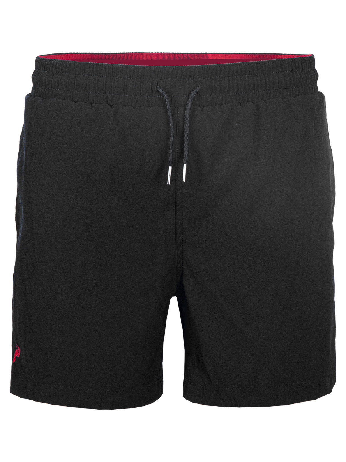 Two Bare Feet Swimming Shorts with Elasticated Waist (Black)