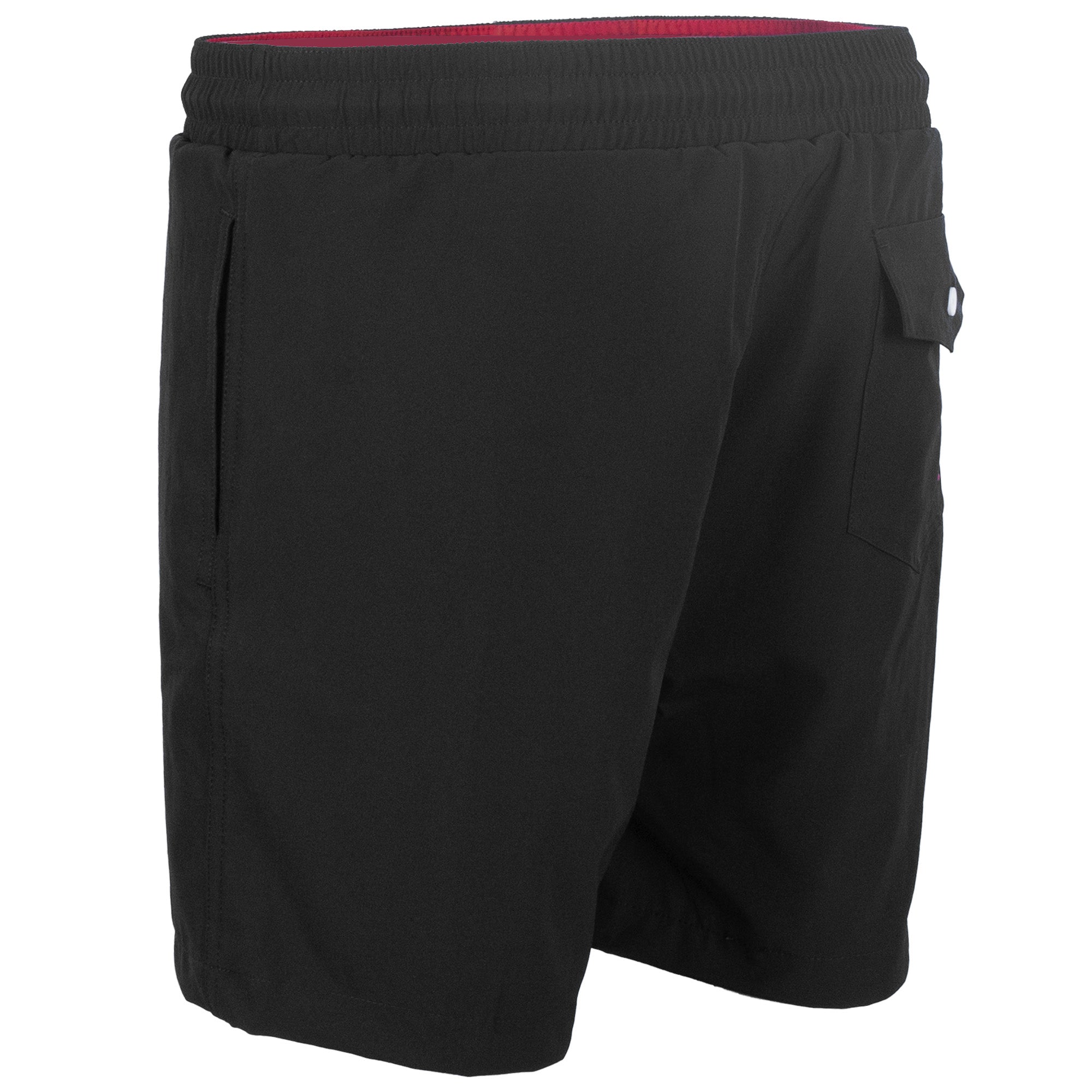 Two Bare Feet Swimming Shorts with Elasticated Waist (Black)