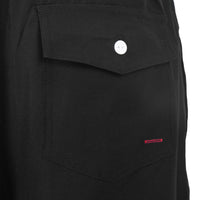Two Bare Feet Swimming Shorts with Elasticated Waist (Black)
