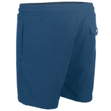 Two Bare Feet Swimming Shorts with Elasticated Waist (Blue)