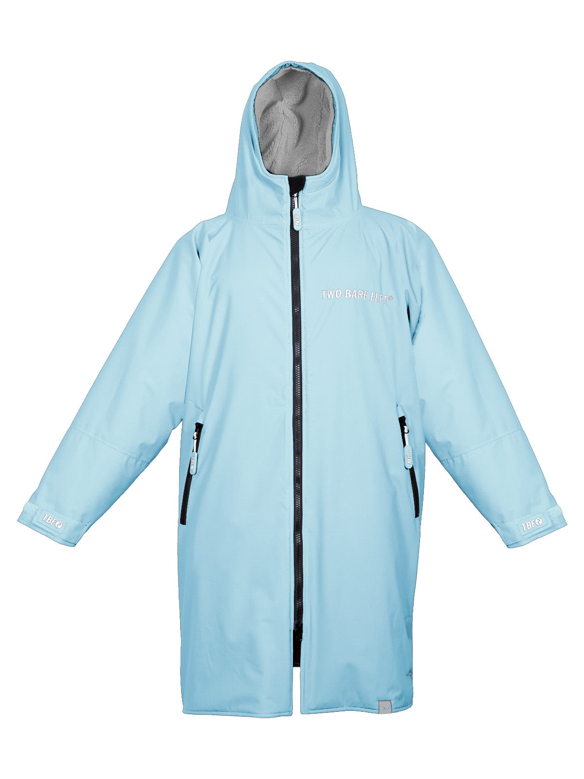 Kids Core Waterproof Changing Robe (Ice Blue/Grey)