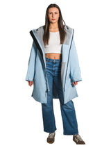 Core Waterproof Changing Robe (Ice Blue/Grey)