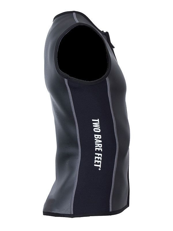 Two Bare Feet Mens Glideskin Sleeveless Wetsuit Jacket (Black)