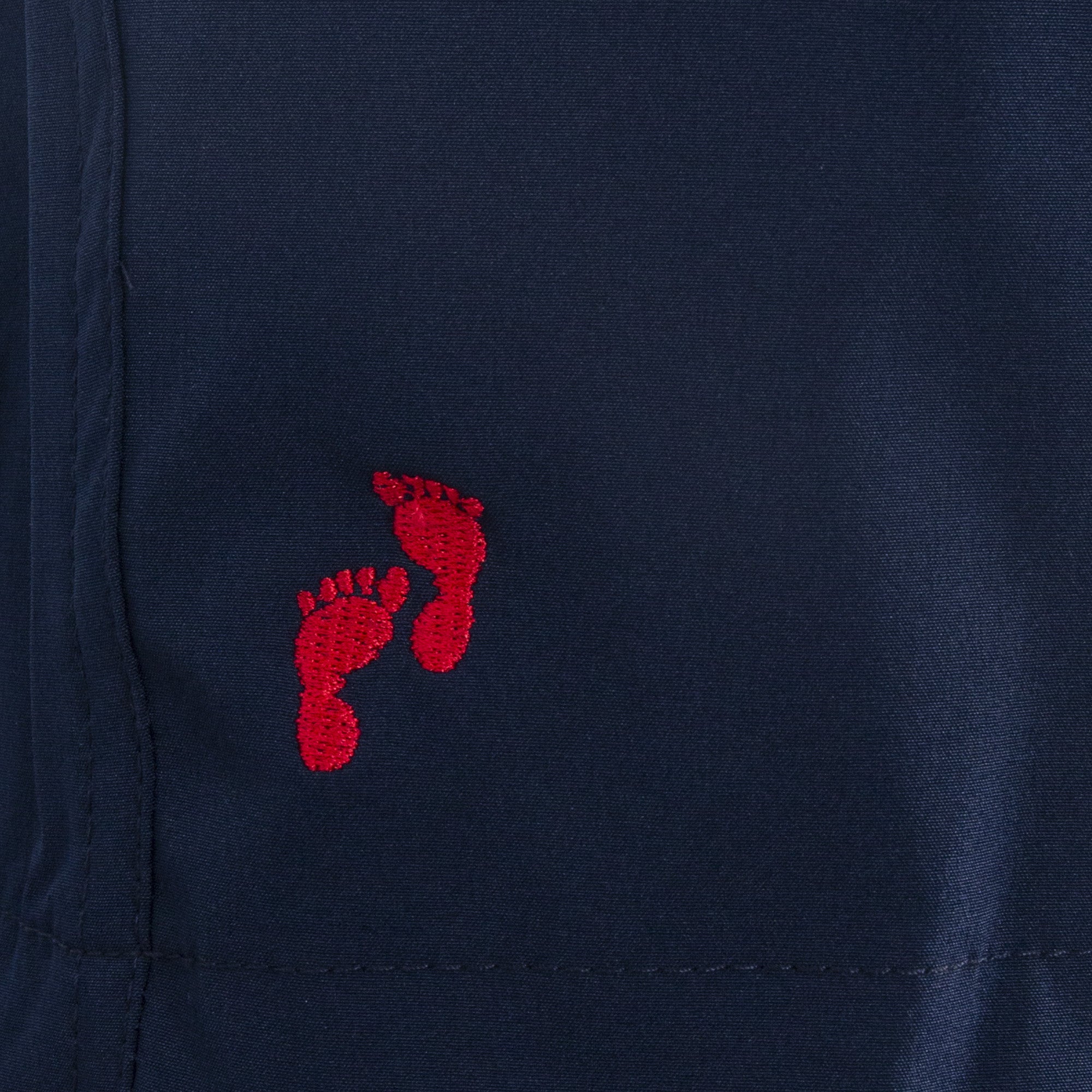 Two Bare Feet Swimming Shorts with Elasticated Waist (Navy)