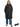 Two Bare Feet Weatherproof Changing Robe with Changing Mat (Black/Raspberry)