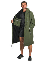 Two Bare Feet Weatherproof Changing Robe with Changing Mat (Forest/Black)