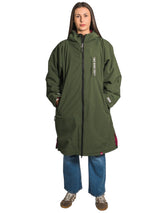 Two Bare Feet Weatherproof Changing Robe with Changing Mat (Forest/Raspberry)