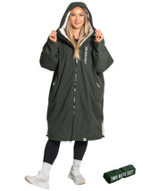Two Bare Feet Weatherproof Changing Robe with Changing Mat (Khaki/Cream)