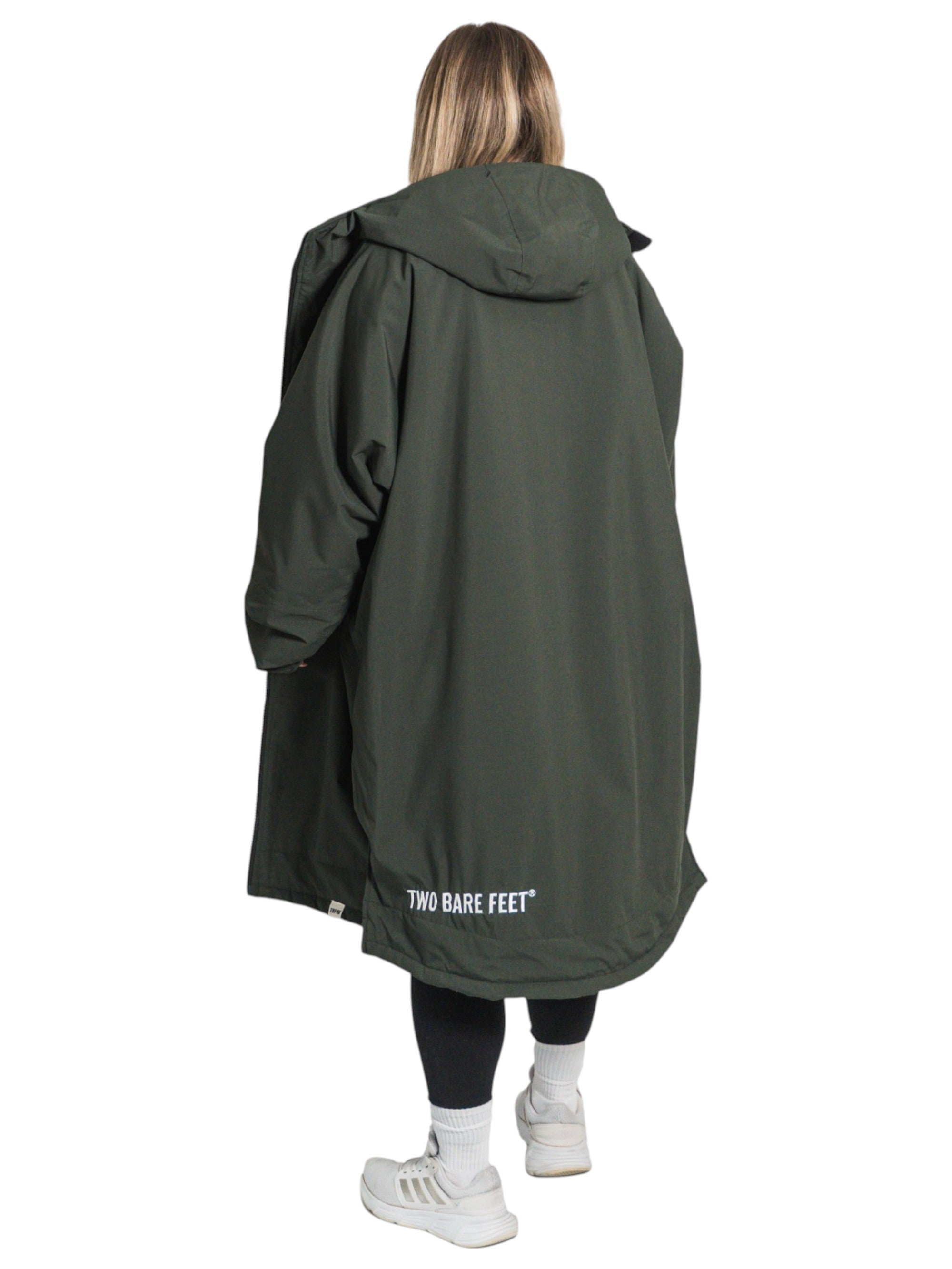 Two Bare Feet Weatherproof Changing Robe with Changing Mat (Khaki/Cream)
