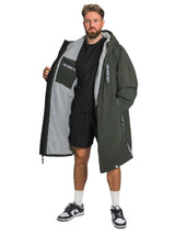 Two Bare Feet Weatherproof Changing Robe with Changing Mat (Khaki/Grey)