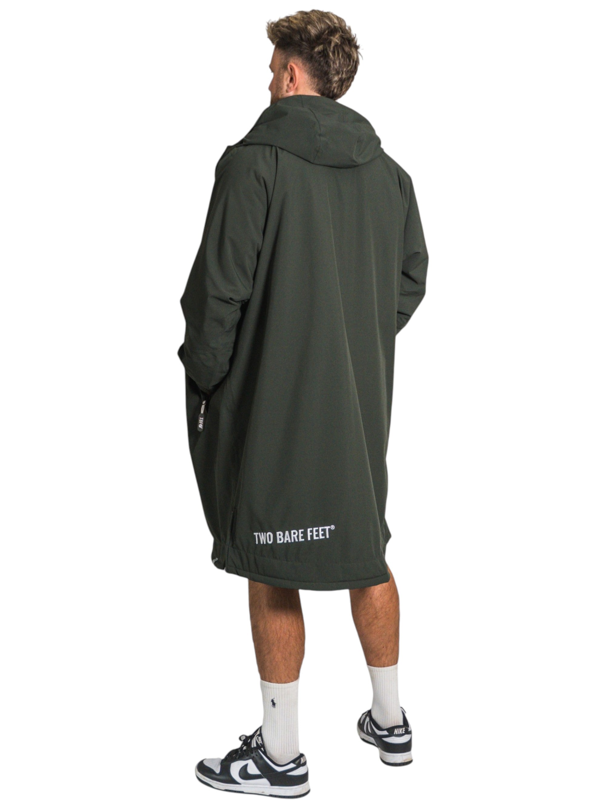 Two Bare Feet Weatherproof Changing Robe with Changing Mat (Khaki/Grey)