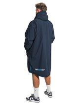 Two Bare Feet Weatherproof Changing Robe with Changing Mat (Marine Blue/Blue)