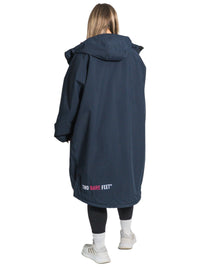 Two Bare Feet Weatherproof Changing Robe with Changing Mat (Marine Blue/Raspberry)