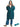 Two Bare Feet Weatherproof Changing Robe with Changing Mat (Sea Green/Cream)