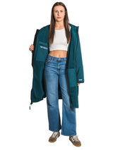Two Bare Feet Weatherproof Changing Robe with Changing Mat (Sea Green/Sea Green)