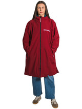 Core Waterproof Changing Robe (Deep Red/Sea Green)